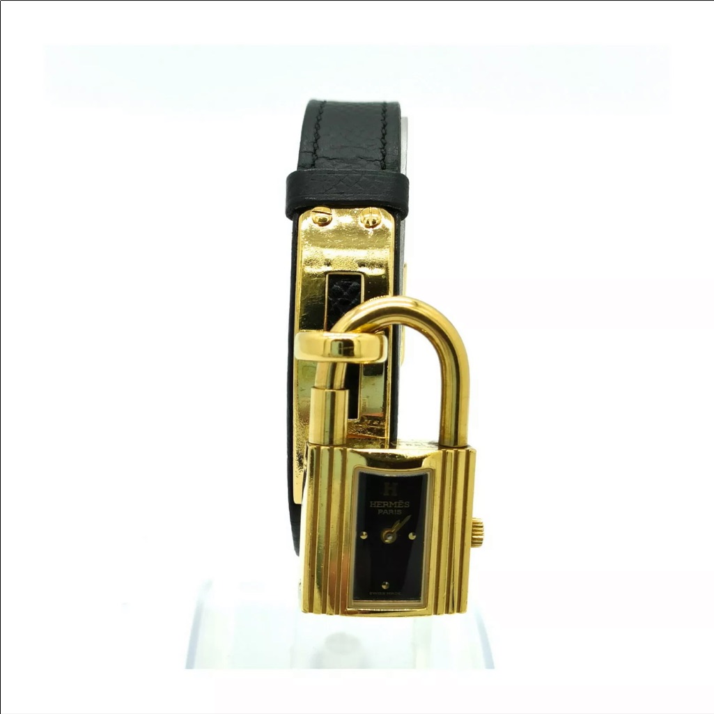 Hermes Watch Kelly 20mm Womens Black 1825530